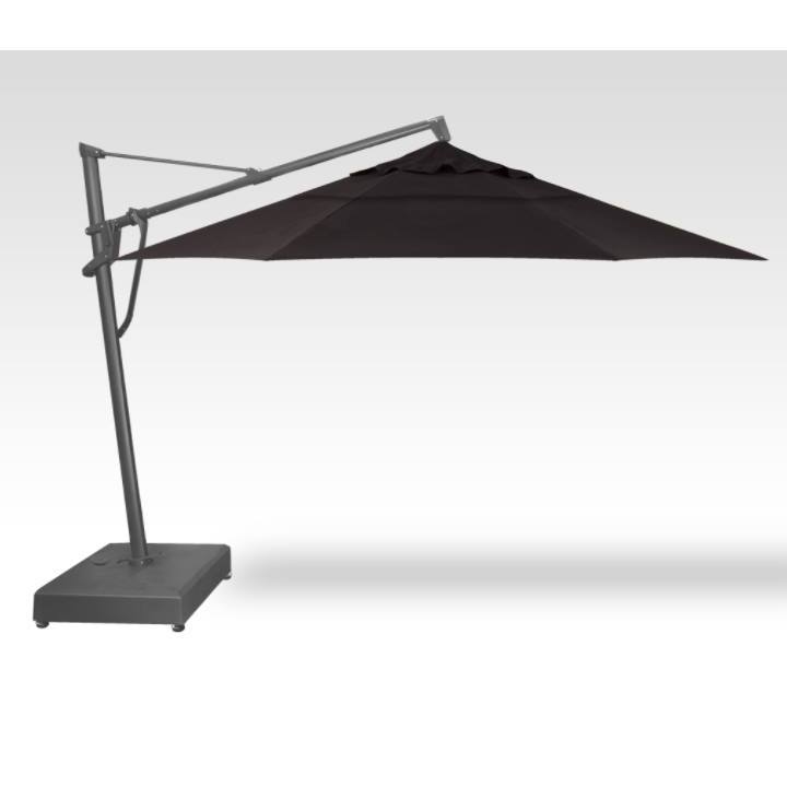 Treasure Garden Umbrellas Canvas Black 13' Octagon Cantilever Plus