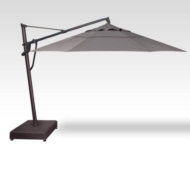 Treasure Garden Umbrellas Cast Silver 13' Octagon Cantilever Plus