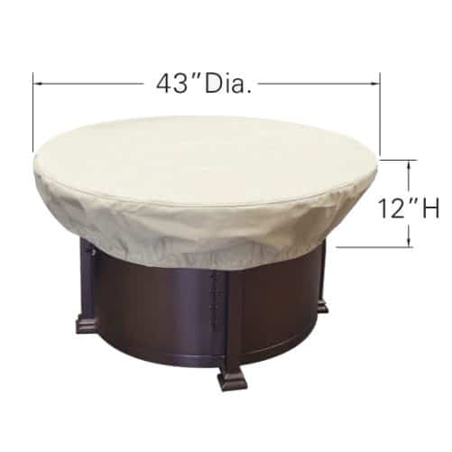 Treasure Garden Weather Cover Fits 36" to 42" Round Fire Pit/Table/Ottoman - CP929