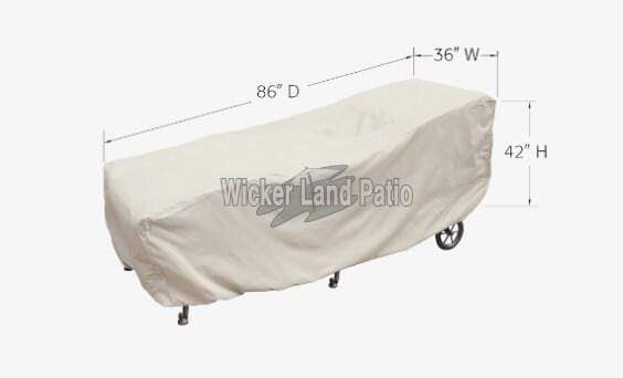 Treasure Garden Weather Cover Large Chaise - CP119L