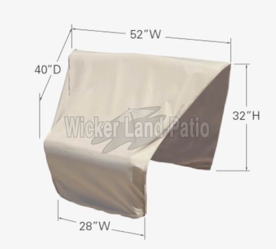 Treasure Garden Weather Cover Modular Corner Wedge Right End (Left Facing) - CP406-R