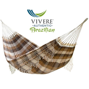 Vivere Hammocks Brazilwood Authentic Brazilian Tropical Hammock - Double