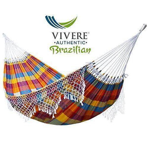 Vivere Hammocks Carnival Authentic Brazilian Tropical Hammock - Double