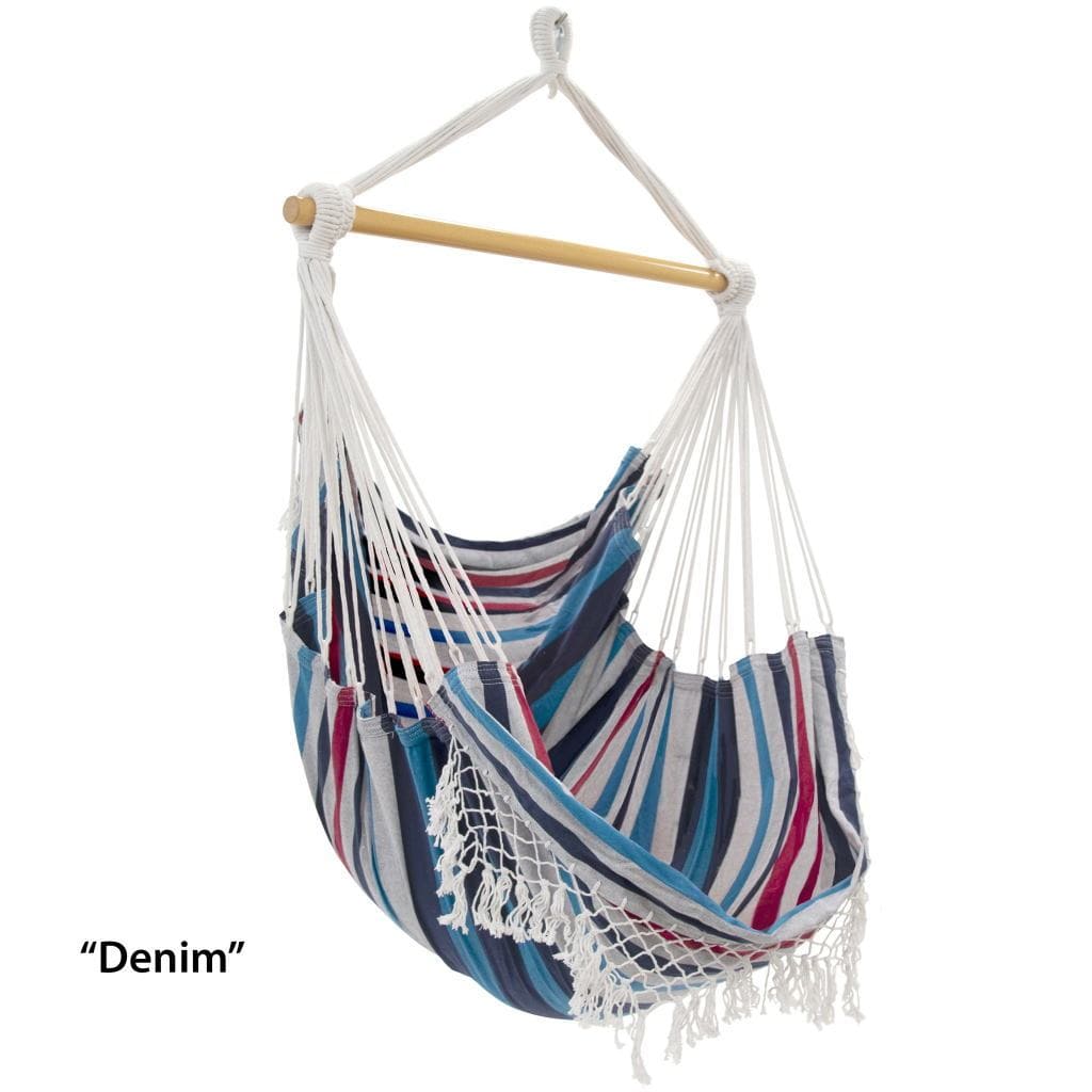 Vivere Hammocks Denim Brazilian Style Hammock Chair