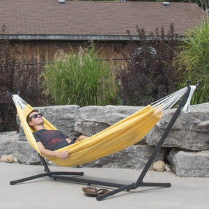 Vivere Hammocks Vivere's Combo - 9ft Polyester Hammock with Stand