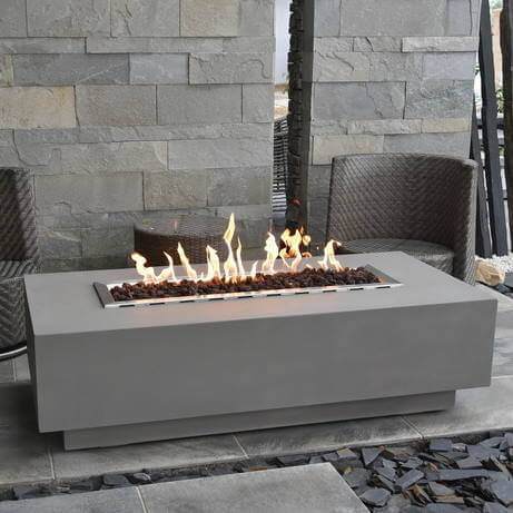 Urban 60 x 28 x 17 Rectangular Burner Granville | Wicker Land Patio  Calgary Kelowna Victoria